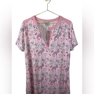 INK + IVY NWT Split-Neck Chemise